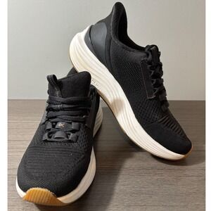 KURU ATOM 2 Women's Jet Black/Bright White Athletic Running Shoes Size 8 wide